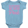 in october we wear pink Baby Bodysuit