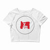 please red Crop Top