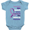 supporting the fighter, admiring the survivors, honoring the taken Baby Bodysuit