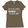 dad to be loading please wait Ladies Fitted T-Shirt