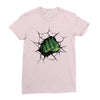 Hulk Fist Ladies Fitted T-Shirt