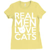 real men love cats (4) Ladies Fitted T-Shirt
