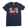 black love is beautiful Ladies Fitted T-Shirt