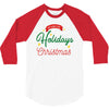 we wish you happy holidays &amp; merry christmas 3/4 Sleeve Shirt