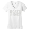 boats and hoes Women's V-Neck T-Shirt