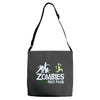 zombies hate fast food Adjustable Strap Totes