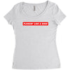 flossin' like a boss Women's Triblend Scoop T-shirt