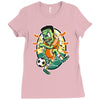 frankenstein soccer Ladies Fitted T-Shirt