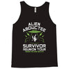 alien abductee survivor tour ufo nerd geek comic funny Tank Top