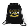 I Love Someone with Sarcoma Cancer to The Moon and Back to Infinity Drawstring Bags