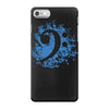 bass clef in blue iPhone 7 Case