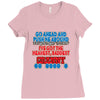 push me around granny Ladies Fitted T-Shirt