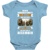 Never Underestimate A Man Who Watches The 100 And Was Born in December Baby Bodysuit