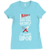 i bake because punching people is frowned upon Ladies Fitted T-Shirt