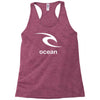 surfing ocean Racerback Tank