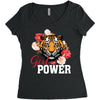 Girl Power White Write Women's Triblend Scoop T-shirt