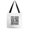 too clumsy Tote Bags