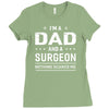 i'm a dad and surgeon Ladies Fitted T-Shirt
