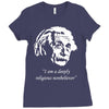 albert einstein's non believer Ladies Fitted T-Shirt