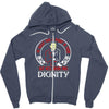 he might find a rabbit in there but hell never find dignity Zipper Hoodie