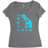 t rex diet Women's Triblend Scoop T-shirt