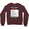 funny stag night checklist, ideal gift, christmas present Crewneck Sweatshirt