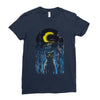 moon visitor Ladies Fitted T-Shirt