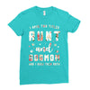 i have two titles aunt and dogmom and i rock them both with roses Ladies Fitted T-Shirt