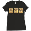 run from evil Ladies Fitted T-Shirt