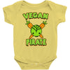 vegan pirate Baby Bodysuit