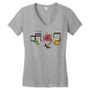 rock'n rollz Women's V-Neck T-Shirt