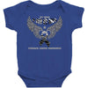 my hero is now my angel stomach cancer awreness Baby Bodysuit