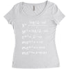 X-Mas Math Women's Triblend Scoop T-shirt
