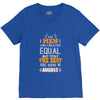 All Men Are Created Equal But Only The Best Are Born In August V-Neck Tee