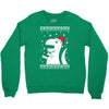 big trex santa ugly christmas Crewneck Sweatshirt