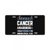 stomach cancer awaneress i wear periwinkle for someone special to me License Plate
