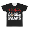 christmas dogs and paws All Over Men's T-shirt