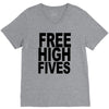 free high fives t shirt x large funny humor geek awesome highfive cool V-Neck Tee