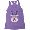 christmas reindeer rudolph Racerback Tank