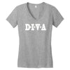 diva Women's V-Neck T-Shirt