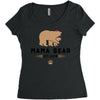 mama bear Women's Triblend Scoop T-shirt