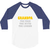 father's day grandpa gift funny grandpa shirt birthday gift for grandp 3/4 Sleeve Shirt