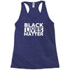 black lives matter Racerback Tank