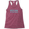west ham in the blood retro style new Racerback Tank