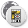 public cam Pin-back button