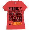 Strong Independent Motivated Libra Ladies Fitted T-Shirt
