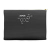 janus molecule funny retro tv utopia fashion science series Accessory Pouches