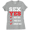 Sex Yes Please Ladies Fitted T-Shirt
