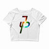 jake paul colorful galaxy Crop Top