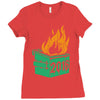 2016 dumpster fire Ladies Fitted T-Shirt